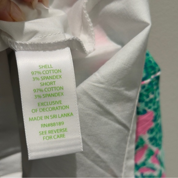 NWOT- Lilly Pulitzer Prosecco Pink Hanging Around Tawney Monkey Skort Size 6 - Picture 6 of 9